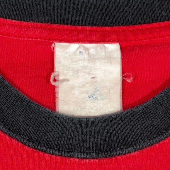 Vintage Cincinnati Reds Shirt Adult LARGE Red Majestic MLB Baseball Ringer Y2K - Picture 3 of 6